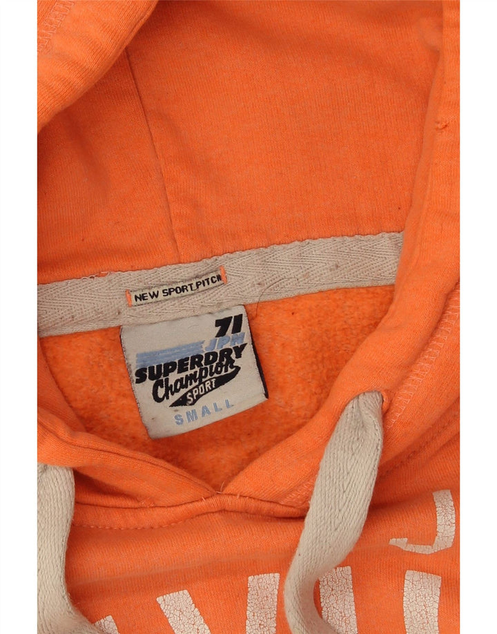 Женский джемпер с капюшоном Superdry UK 10, маленький оранжевый, полиэстер