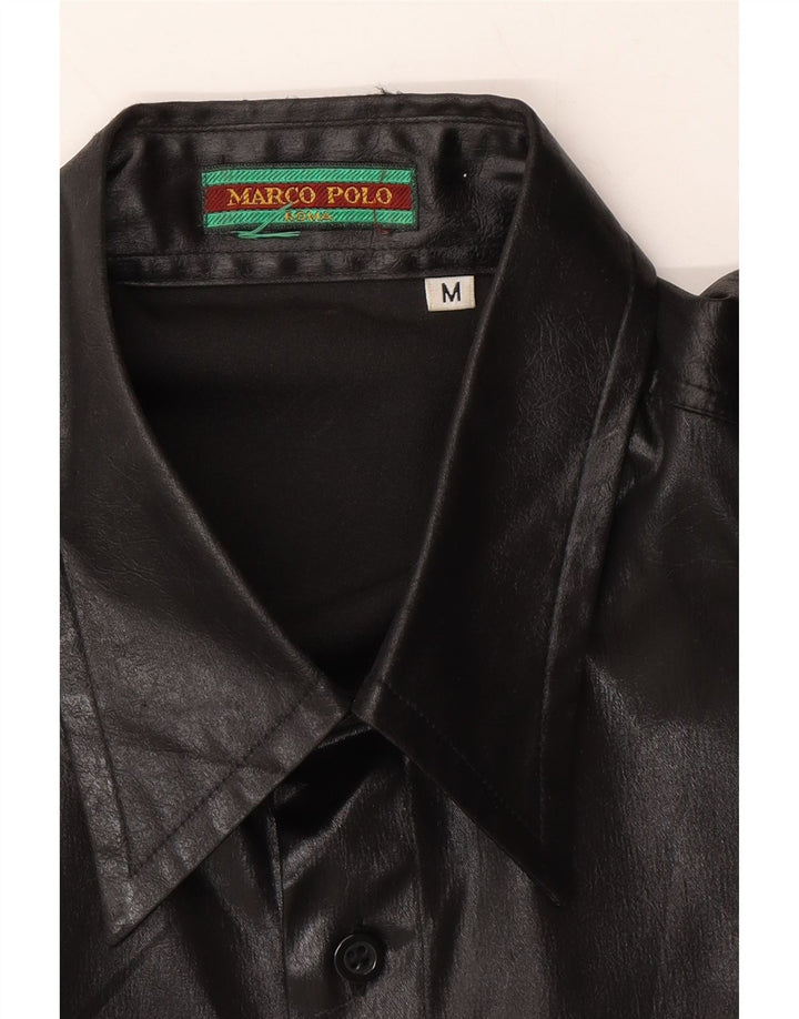 MARC O'POLO Mens Shirt Medium Black Vintage Marc O'Polo and Second-Hand Marc O'Polo from Messina Hembry 