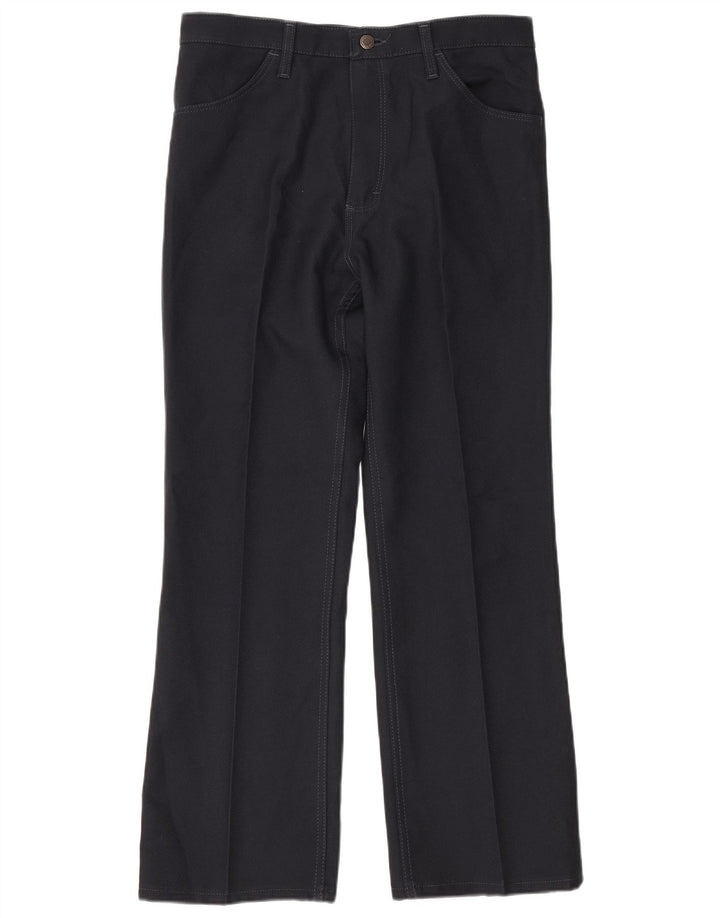 Мужские повседневные брюки Wrangler Bootcut W36 L30 темно-синие из полиэстера