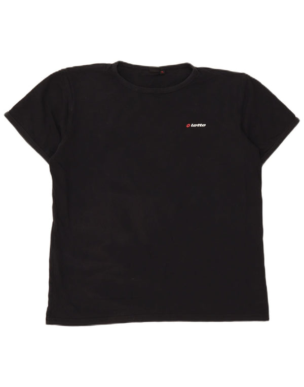 Женская футболка Lotto Top UK 18 XL, черный хлопок