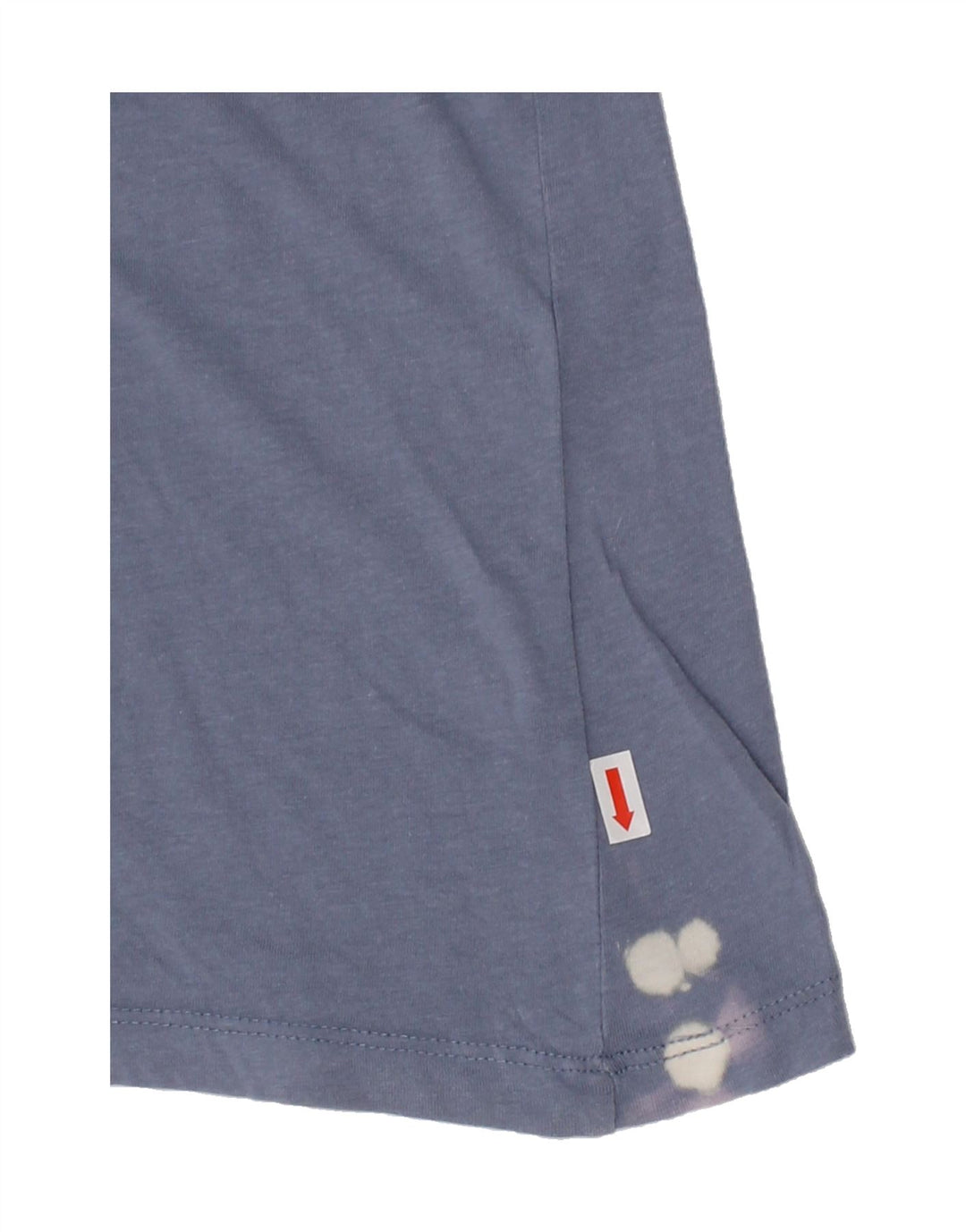 PULL & BEAR Womens Graphic T-Shirt Top UK 4 XS Blue Cotton Vintage Pull & Bear and Second-Hand Pull & Bear from Messina Hembry 