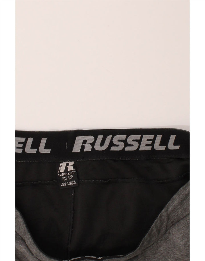RUSSELL ATHLETIC Mens Tracksuit Trousers Joggers 2XL  Grey Vintage Russell Athletic and Second-Hand Russell Athletic from Messina Hembry 