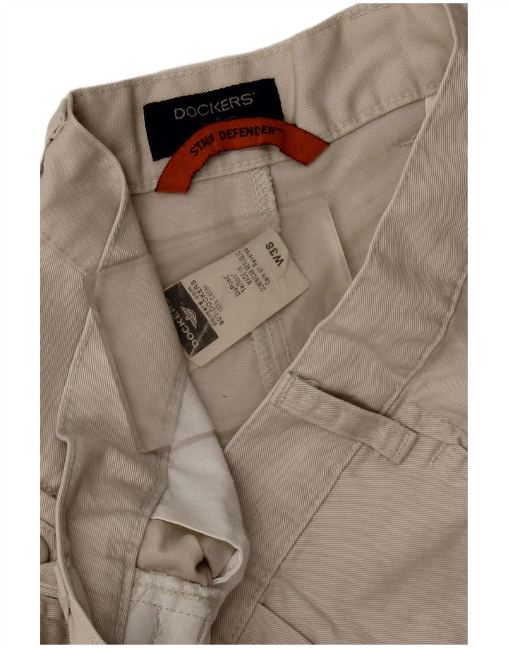 Мужские шорты чинос DOCKERS Stain Defender с привязками W38 XL, серый хлопок