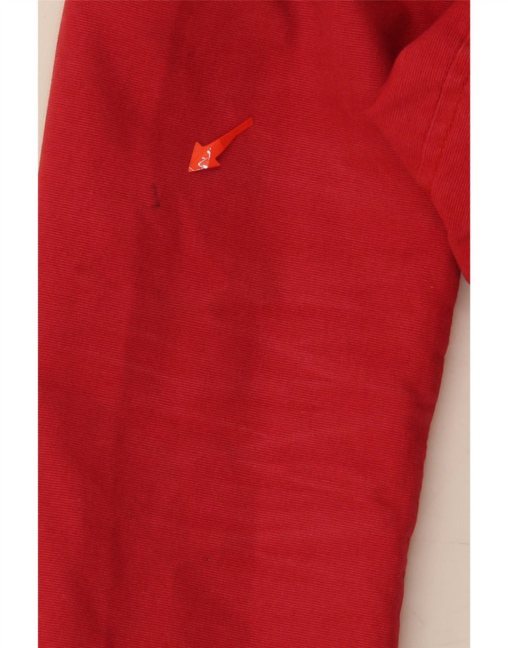 BODEN Womens Crop 4 Button Blazer Jacket UK 10 Small Red Cotton Vintage Boden and Second-Hand Boden from Messina Hembry 