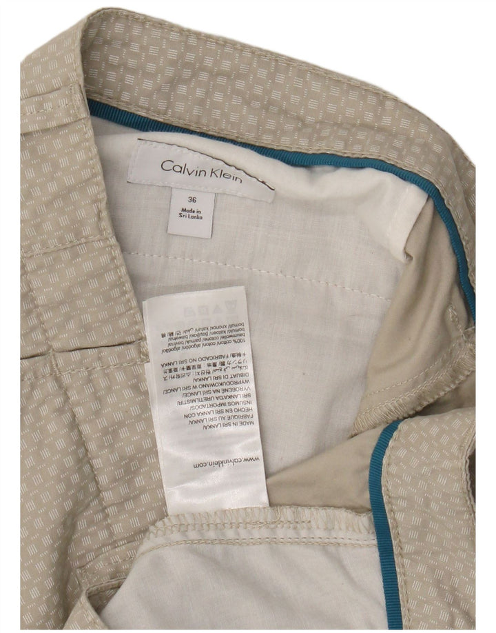 Мужские шорты чинос Calvin Klein W36, хлопковые, бежевые, в крупную клетку