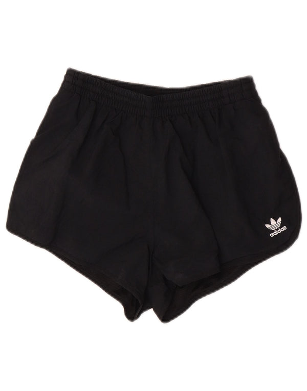 Женские спортивные шорты Adidas UK 8, маленькие черные из полиэстера