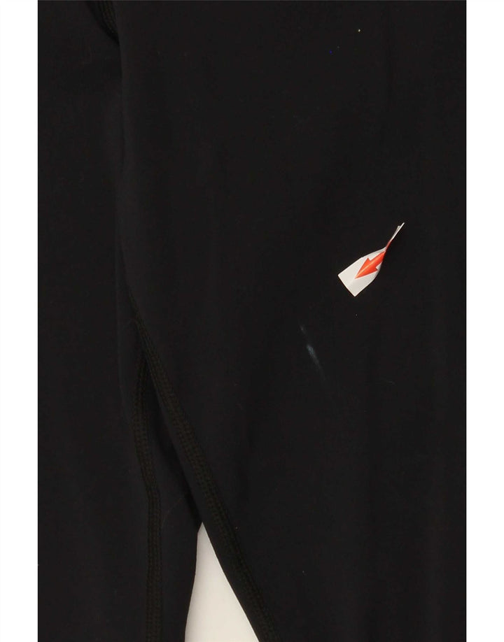 Женские леггинсы-капри Nike Dri Fit UK 8, маленькие черные нейлоновые