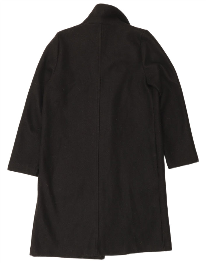 Женское открытое пальто Zara UK 14, средний черный полиэстер