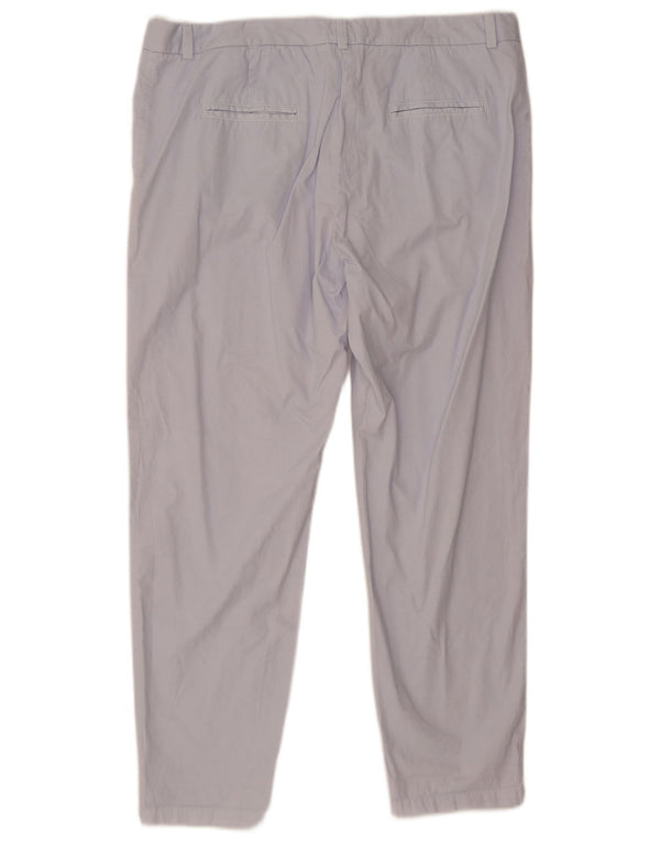 Женские прямые брюки чинос Marks & Spencer, Великобритания, 18 XL, W36, L29, синие, хлопок