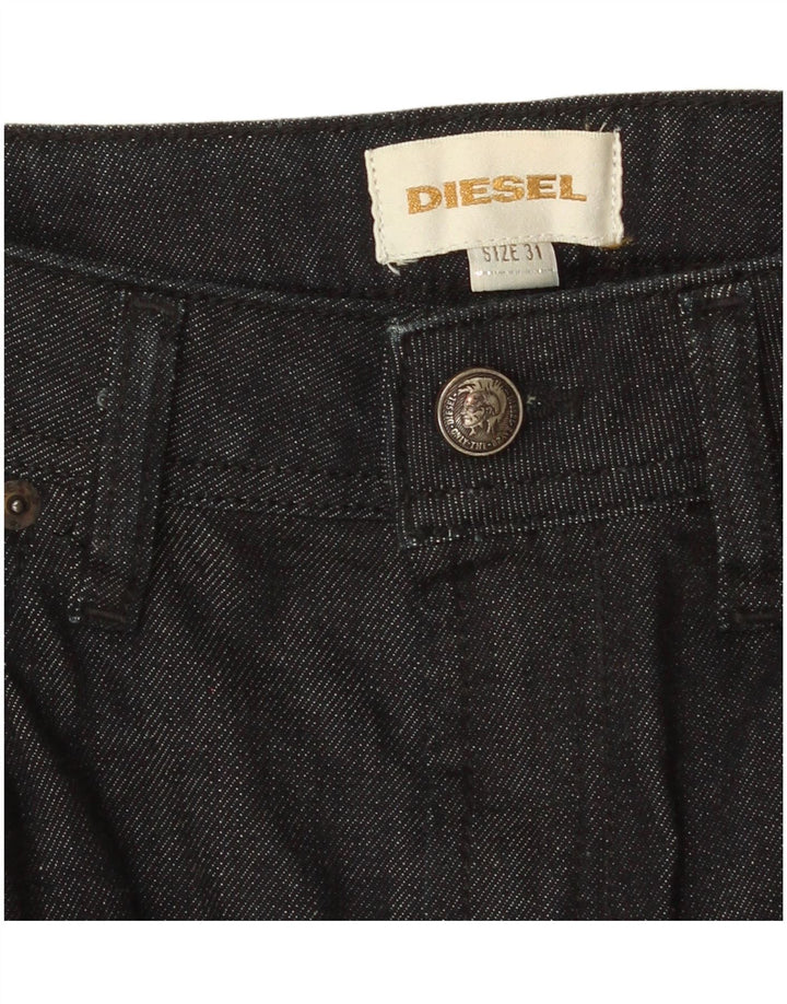 Женская джинсовая юбка Diesel W31, большая черная, хлопок