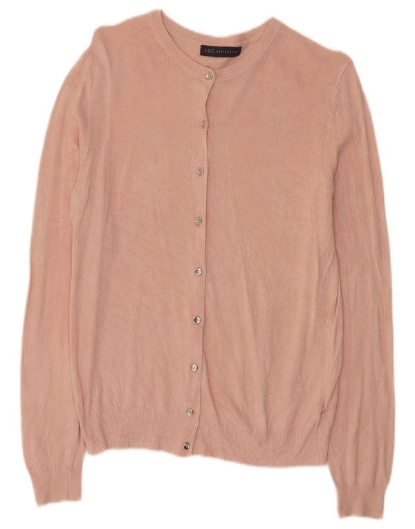Женский кардиган Marks & Spencer UK 10, маленький розовый вискоза