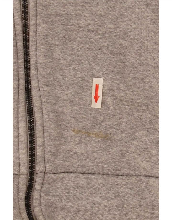 Мужской свитер с капюшоном Adidas 3D Arc Zip Hoodie среднего серого цвета, хлопок
