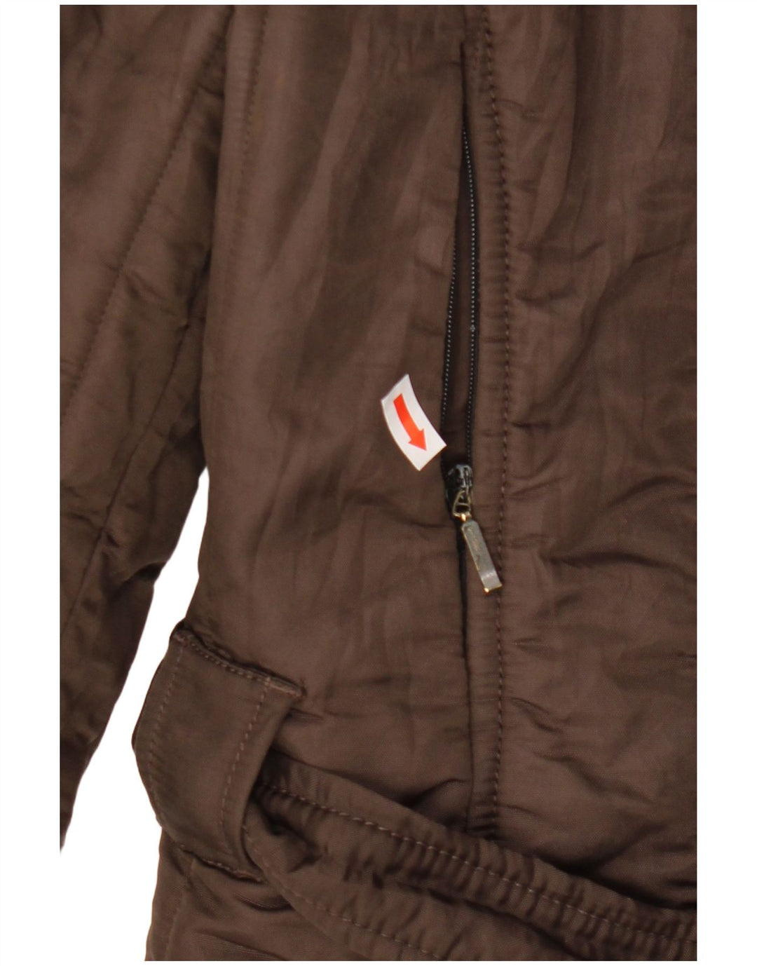 REFRIGIWEAR Женская стеганая куртка с капюшоном UK 18 XL Коричневая