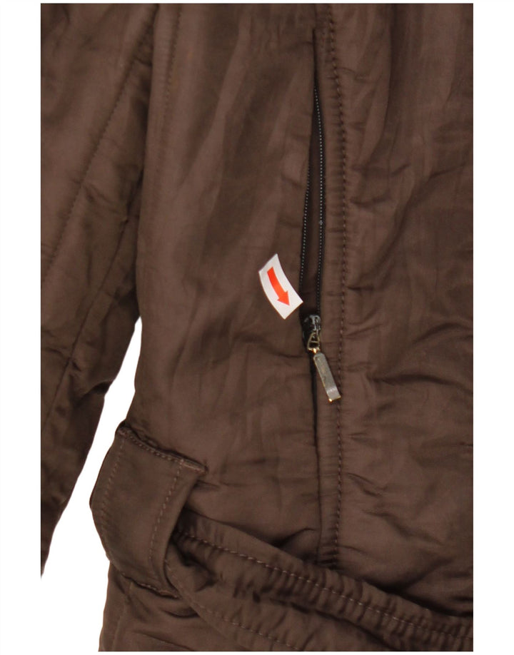 REFRIGIWEAR Женская стеганая куртка с капюшоном UK 18 XL Коричневая