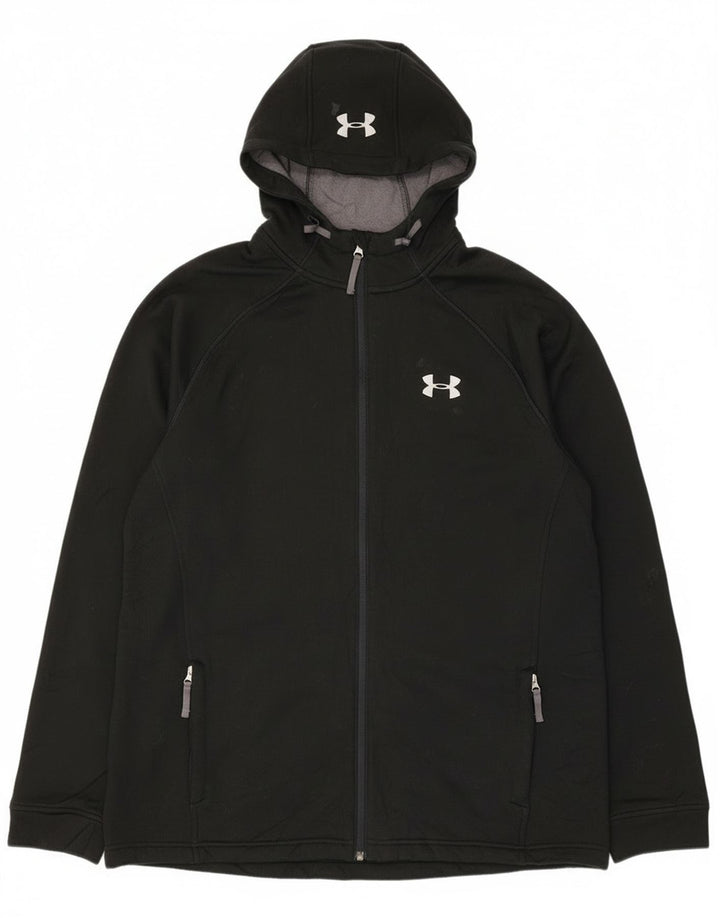 Мужской свитер с капюшоном на молнии Under Armour XL, черный полиэстер