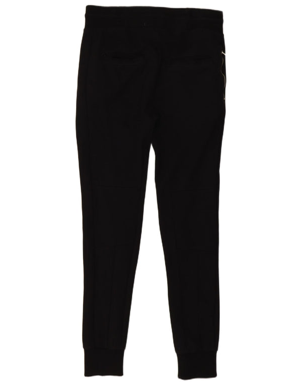 Zara Mens Tracksuit Trousers Joggers Medium Black Cotton