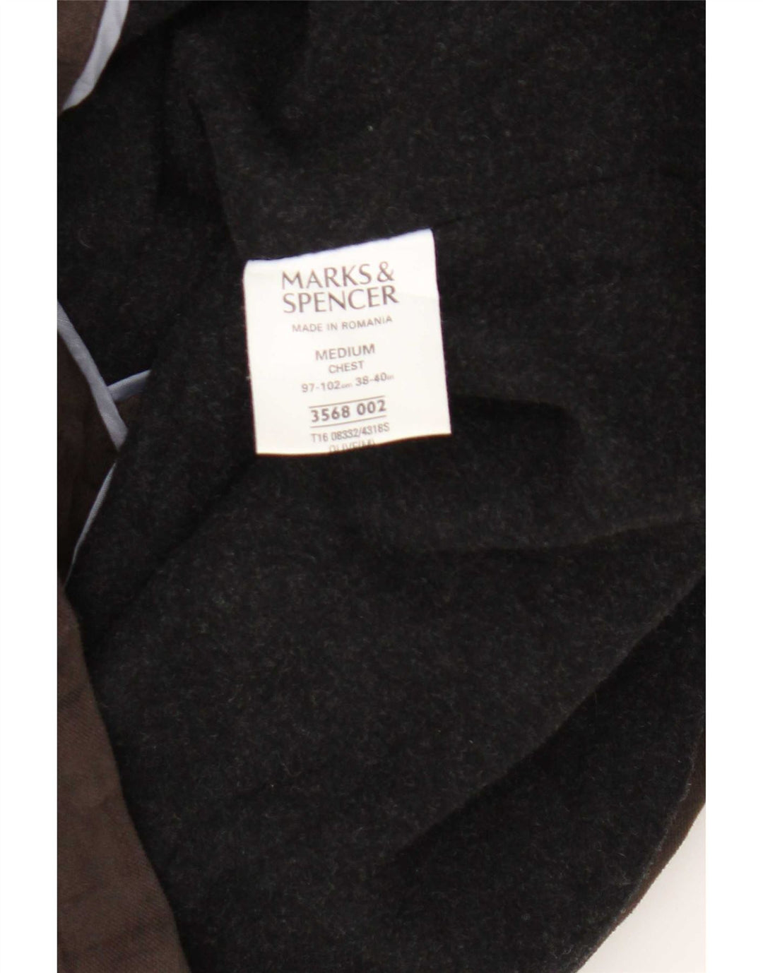 Мужская универсальная куртка Marks & Spencer UK 38, хлопковый средний коричневый цвет