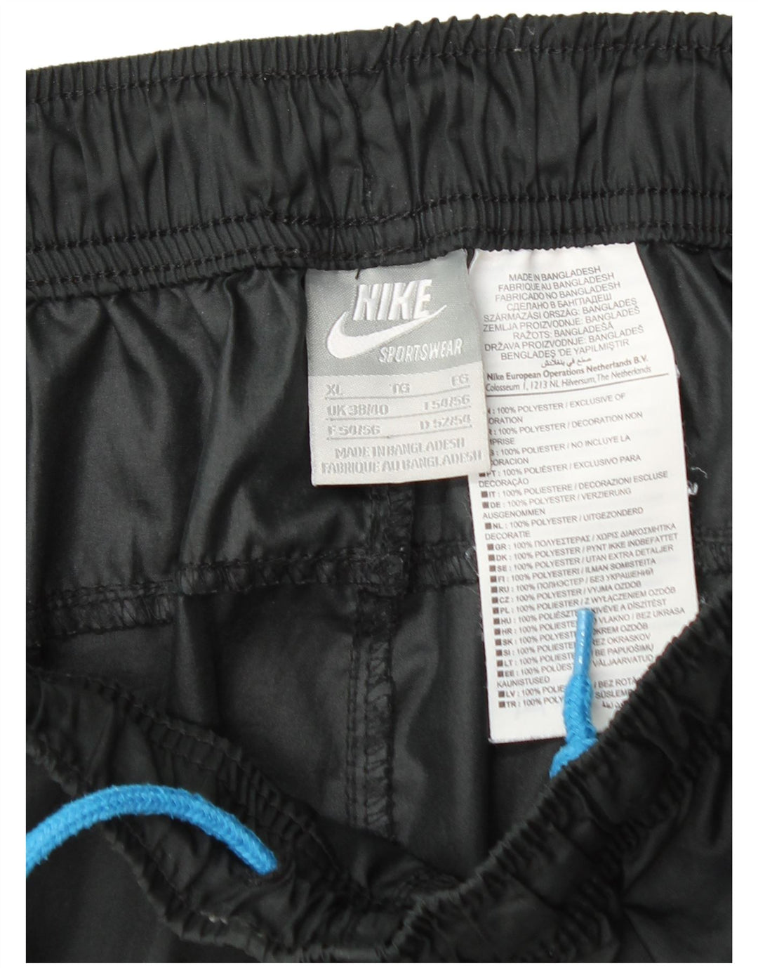 Мужские спортивные шорты Nike XL, черный полиэстер