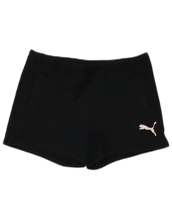 Женские спортивные шорты с рисунком Puma UK 8, маленькие черные