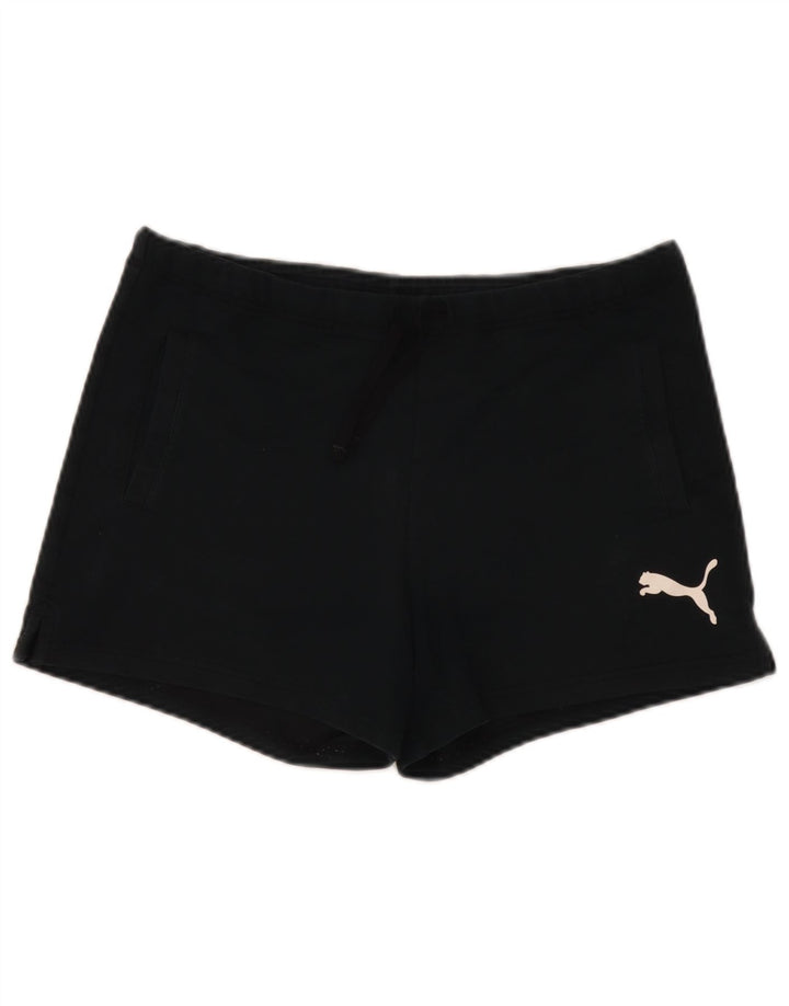 Женские спортивные шорты с рисунком Puma UK 8, маленькие черные
