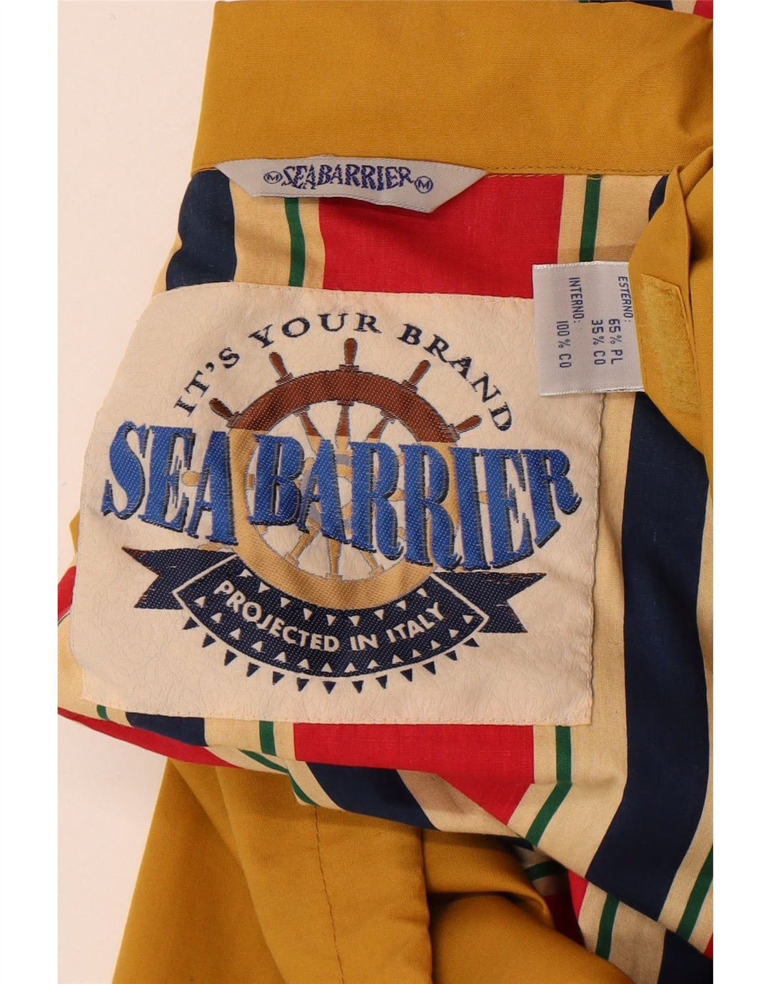 Мужская куртка-бомбер Sea Barrier UK 40, большой желтый полиэстер