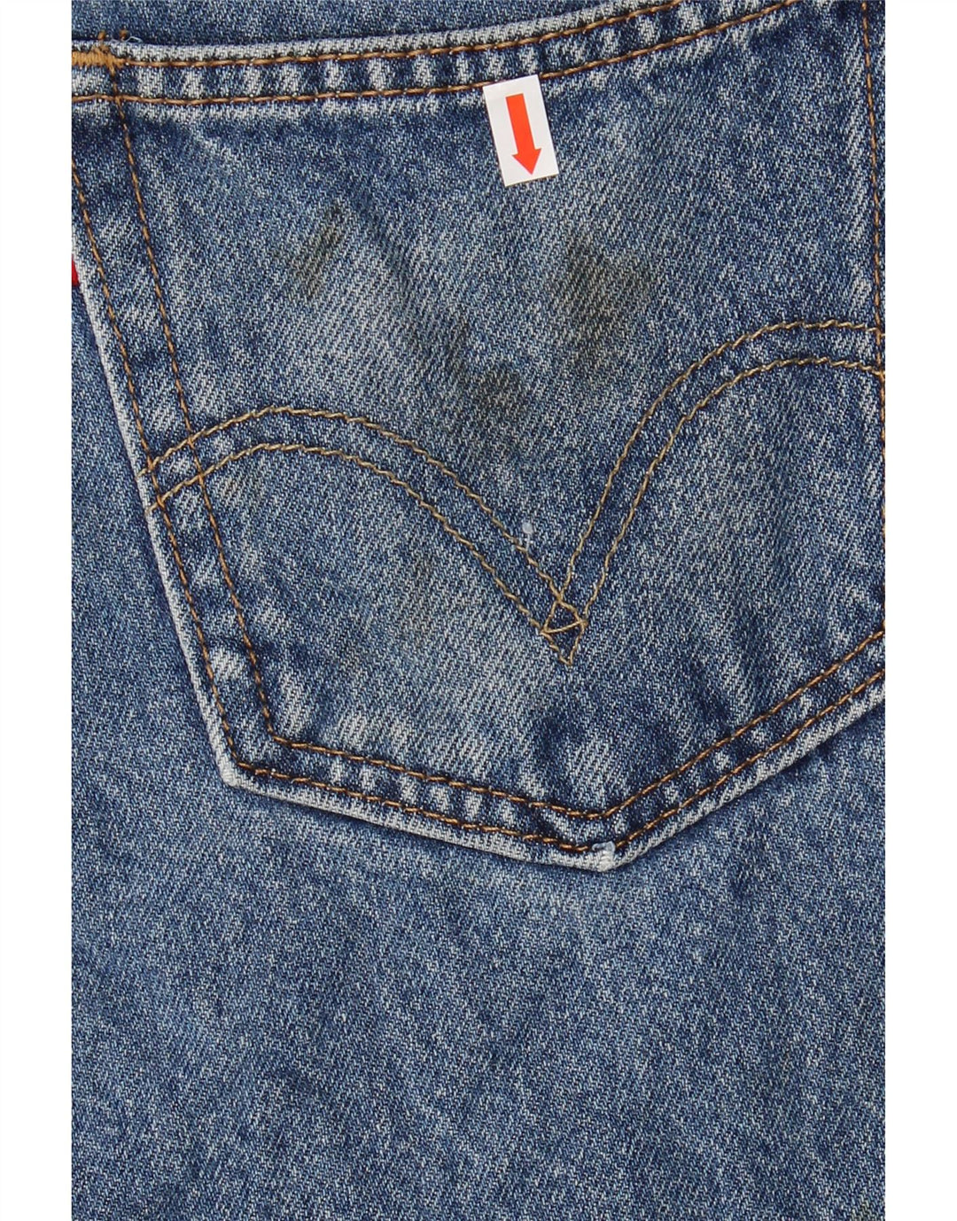 Мужские прямые джинсы LEVI'S 505 W31 L30 синие, хлопок