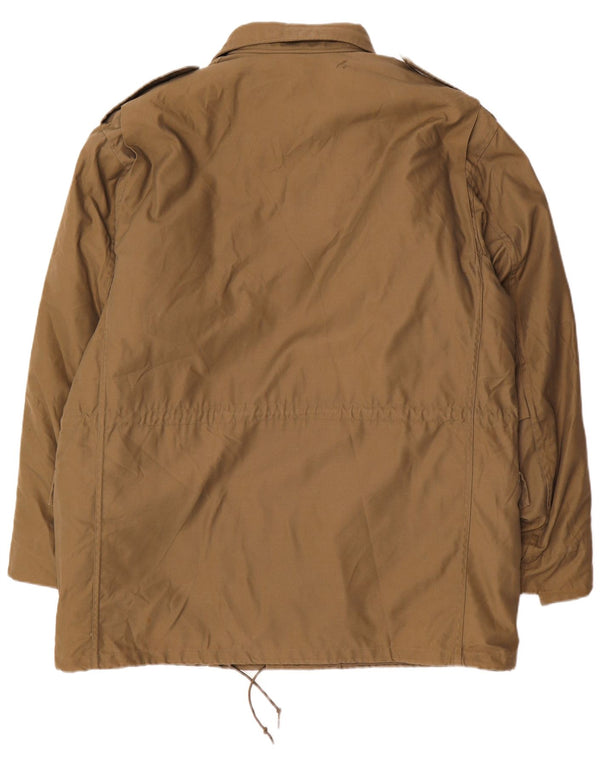 Винтажная мужская куртка в стиле милитари UK 46 3XL, хаки, полиэстер