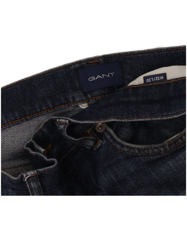 Мужские прямые джинсы Gant W32 L30, синий хлопок