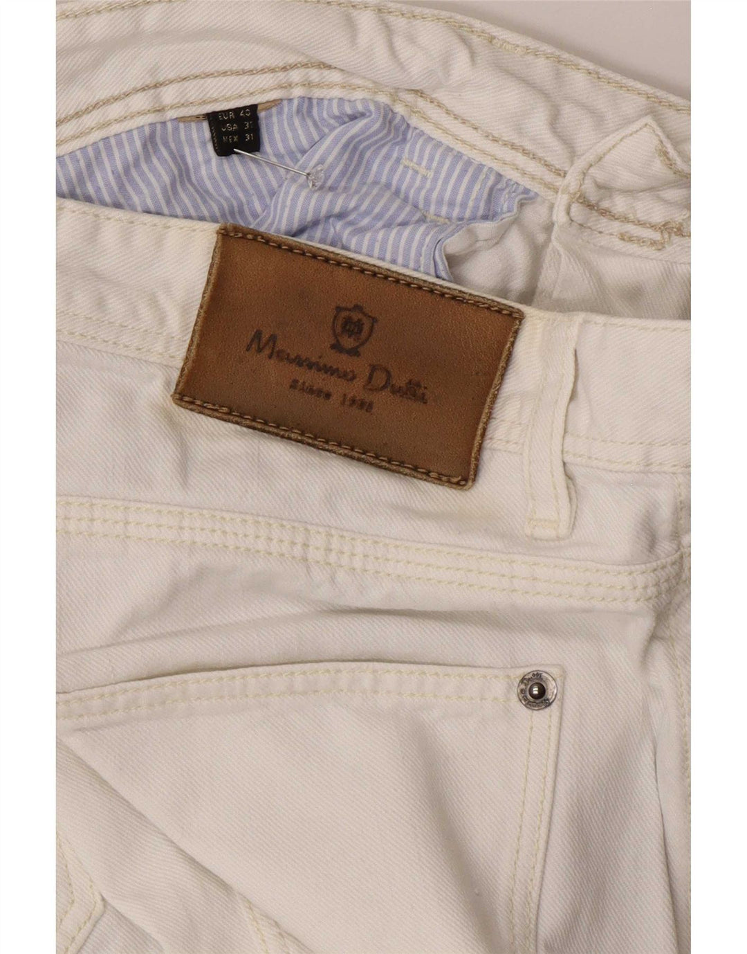 Мужские джинсы Massimo Dutti Slim EU 40 Medium W31 L29 белые