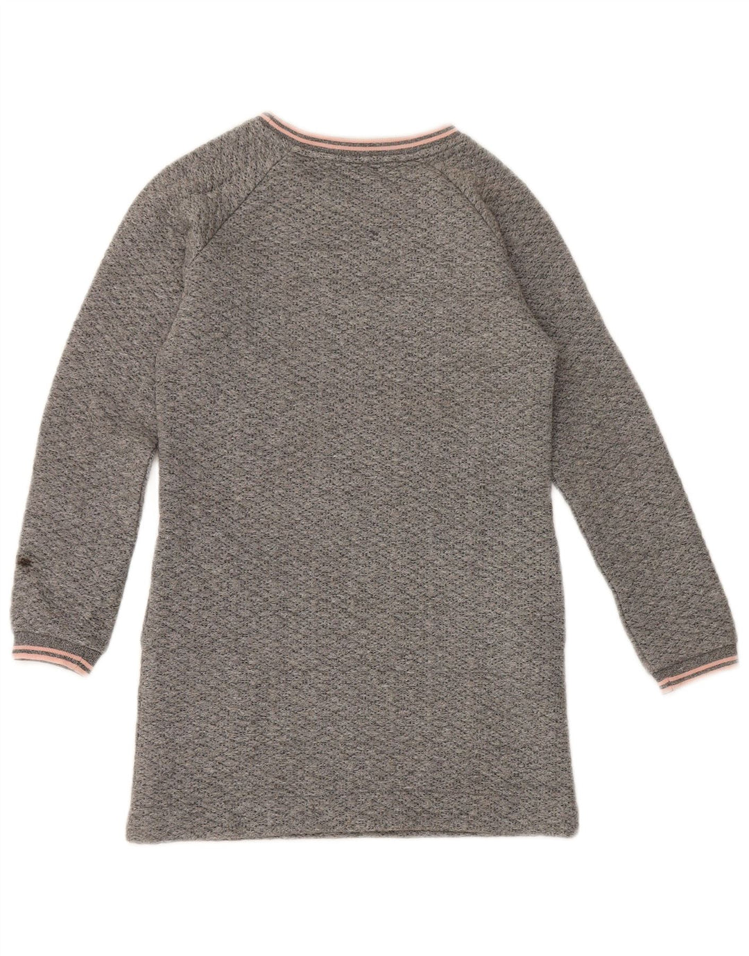 Платье-джемпер Woolrich для девочек 9–10 лет, серый полиэстер с крапинками