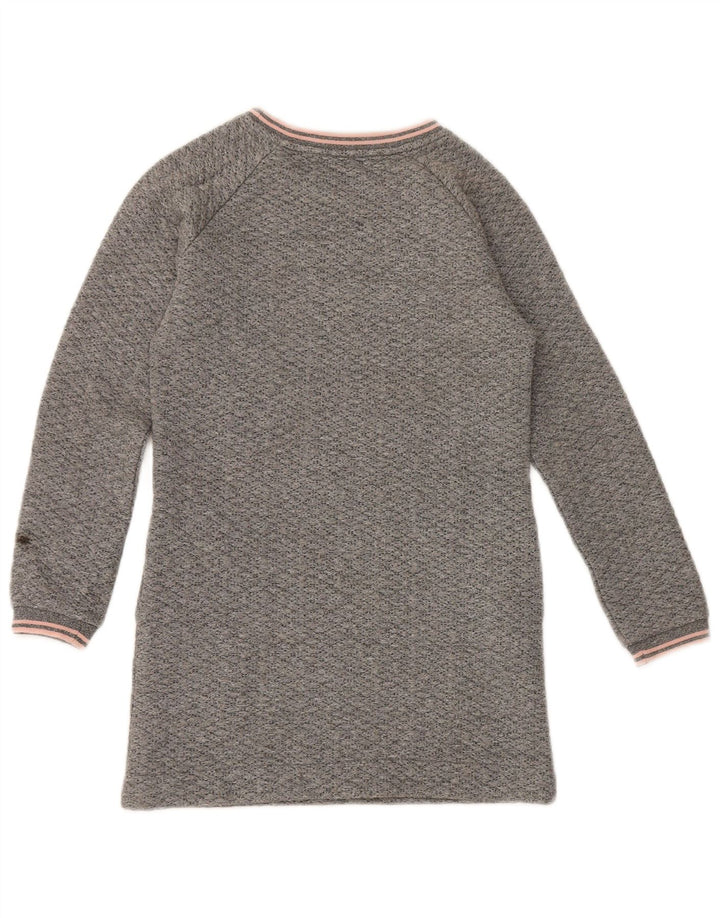 Платье-джемпер Woolrich для девочек 9–10 лет, серый полиэстер с крапинками
