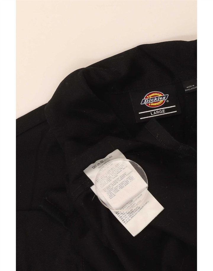 Женская рубашка с коротким рукавом Dickies UK 16, большая, черная, полиэстер