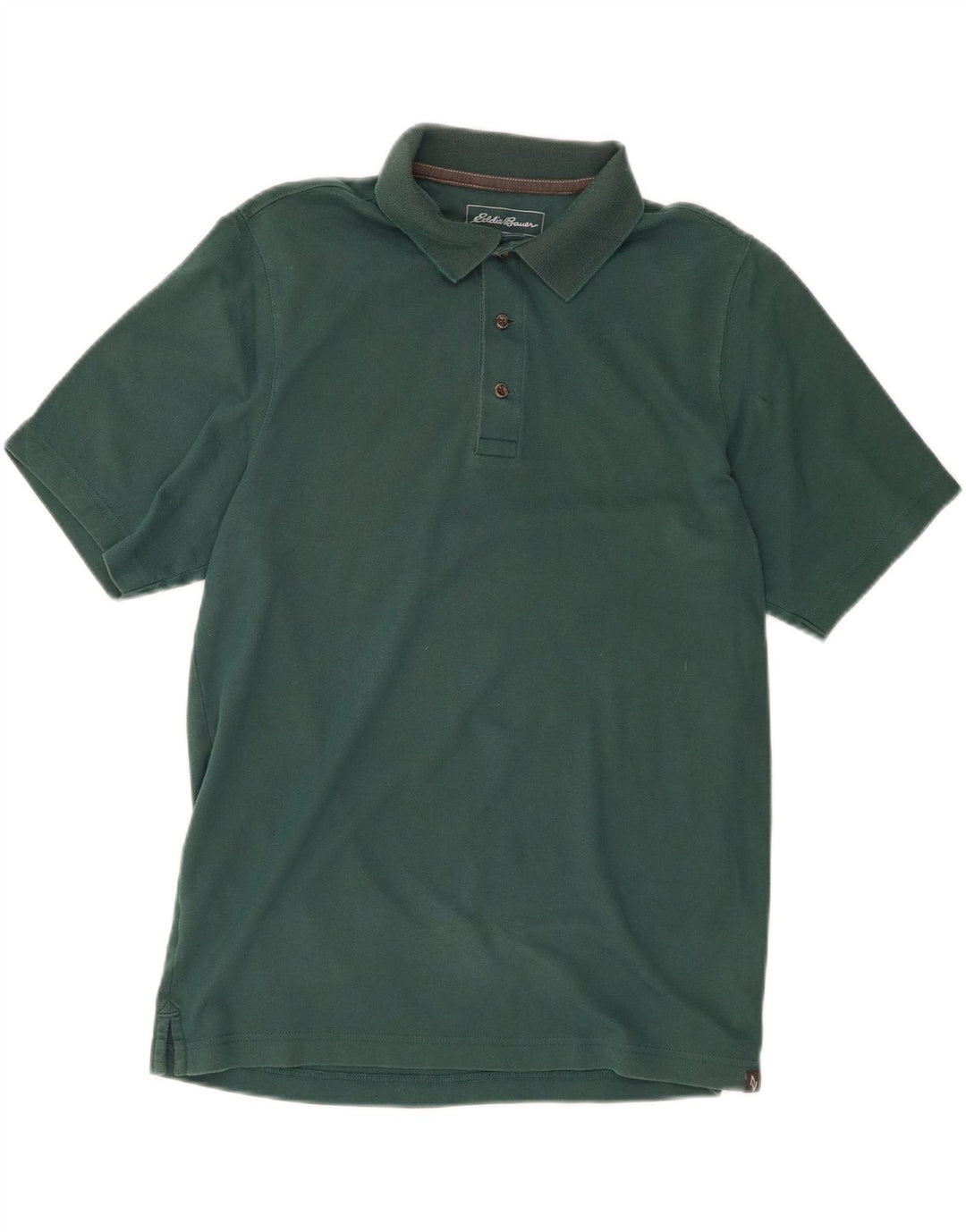 EDDIE BAUER Mens Polo Shirt Small Green Cotton Vintage Eddie Bauer and Second-Hand Eddie Bauer from Messina Hembry 