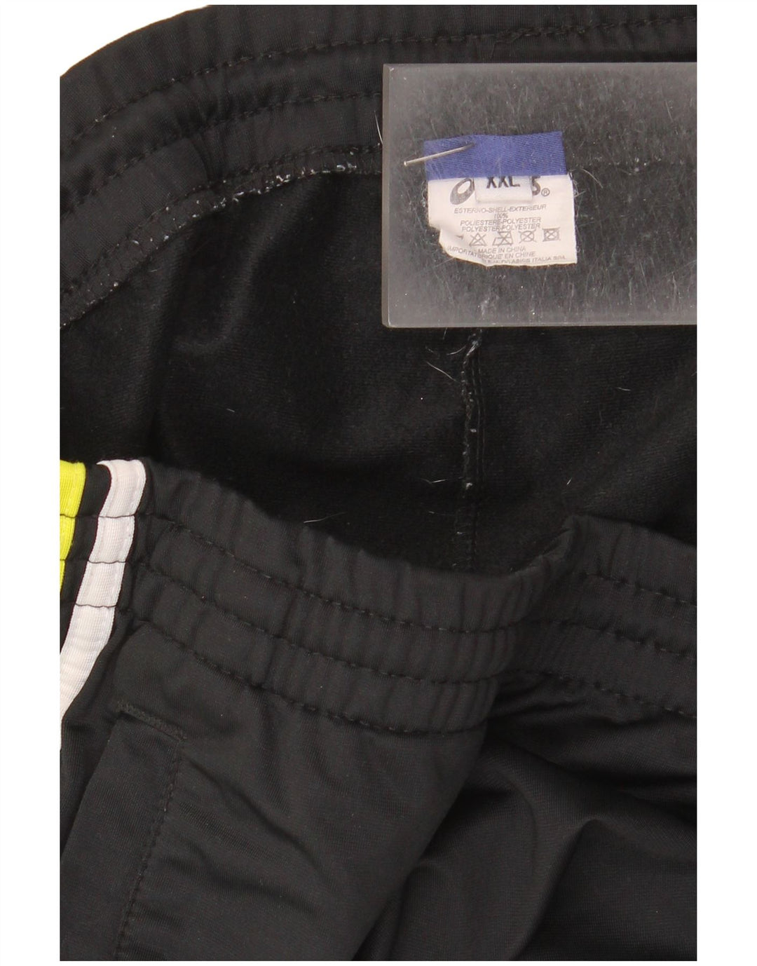 Мужские спортивные брюки Asics 2XL черные из полиэстера