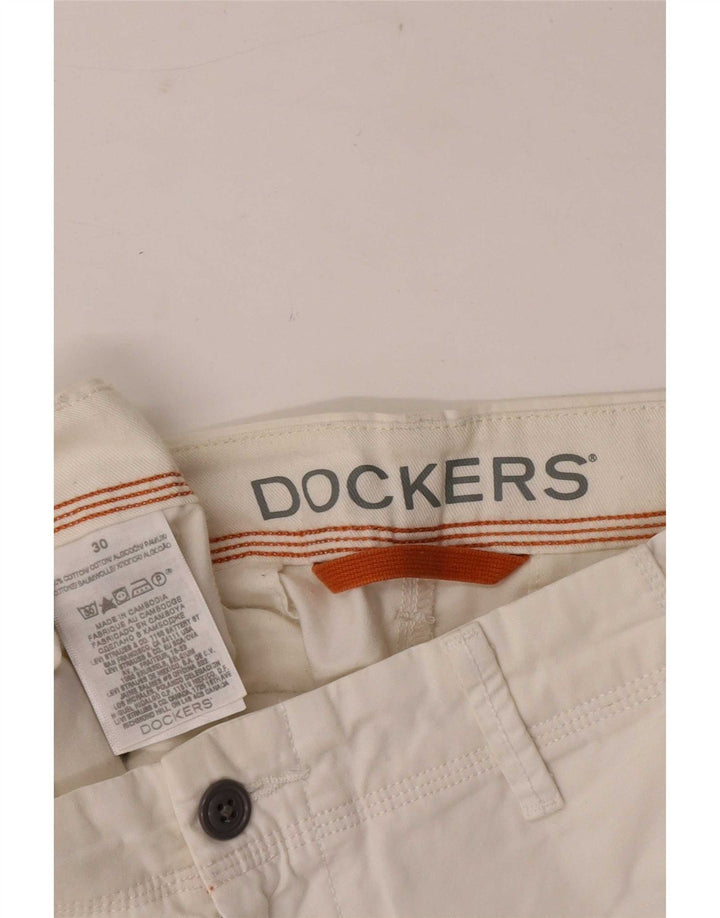 Мужские шорты чинос Dockers Medium W30 Белый хлопок
