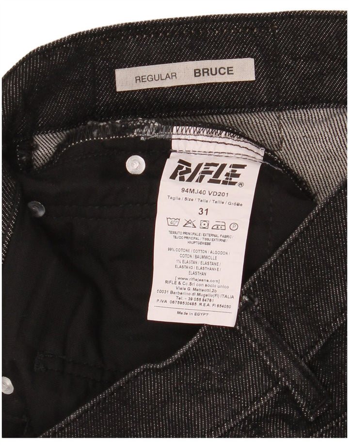 Женские прямые джинсы RIFLE Bruce Regular W31 L32, черный хлопок