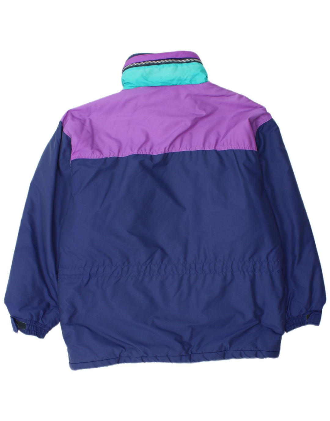 Мужская лыжная куртка с капюшоном Astrolabio UK 38, средний темно-синий с цветными блоками