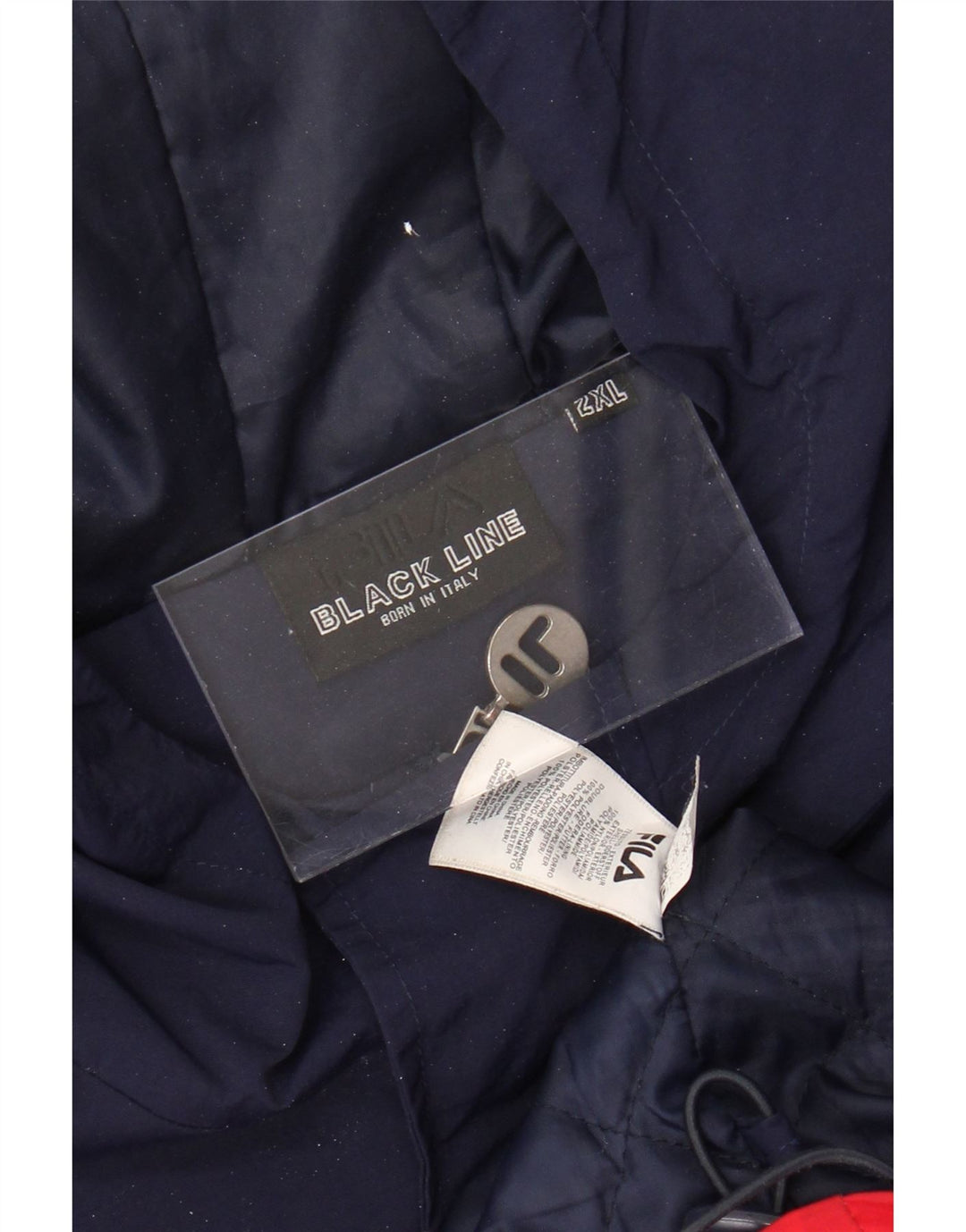 Мужская ветровка FILA с графическим рисунком UK 44 2XL разноцветная с цветными блоками