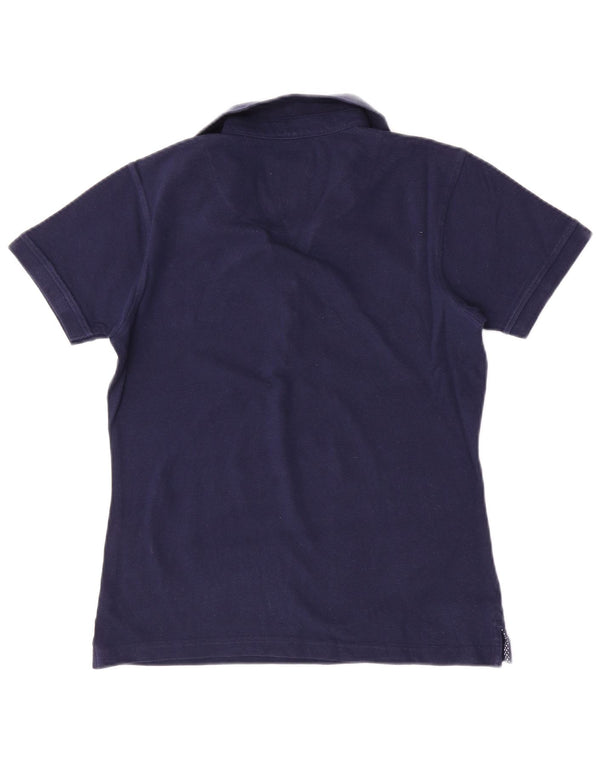 Женская рубашка поло Crew Clothing UK 12, средний темно-синий хлопок