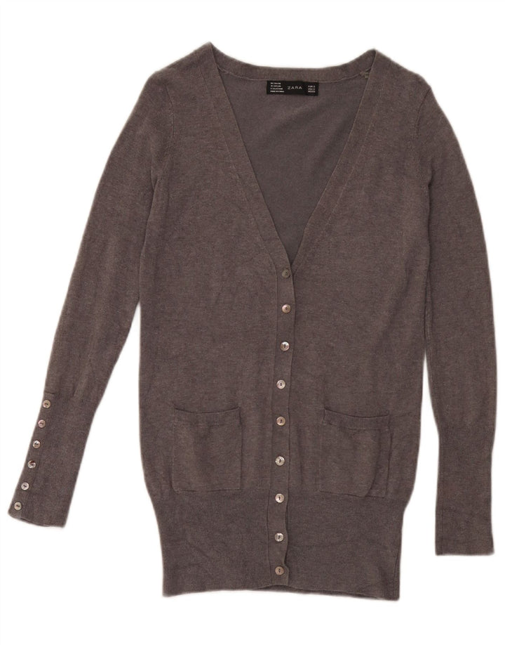 Женский кардиган Zara UK 10, маленький серый