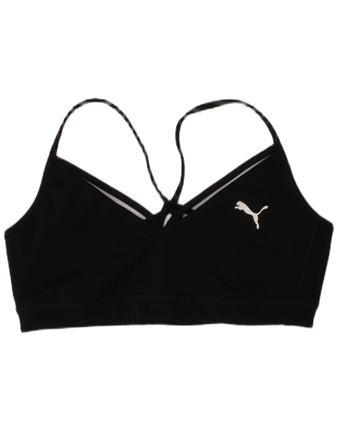 Женский спортивный бюстгальтер Puma, большой черный спортивный бюстгальтер из полиэстера