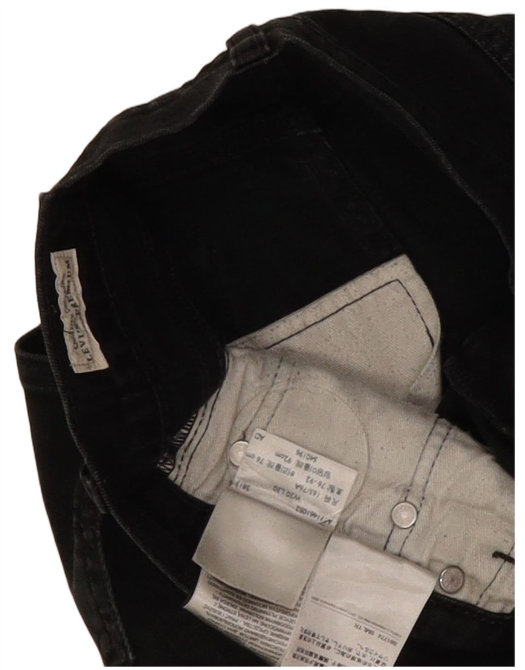 Мужские прямые джинсы Levi's W30 L30, черный хлопок