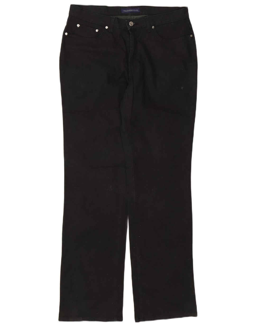 Мужские прямые джинсы TRUSSARDI W36 L33, черный хлопок
