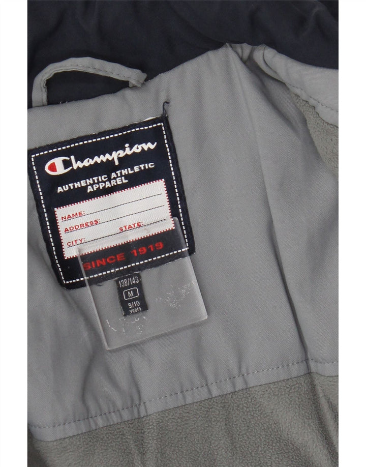 Куртка-ветровка Champion для мальчиков 9–10 лет, средний темно-синий полиамид