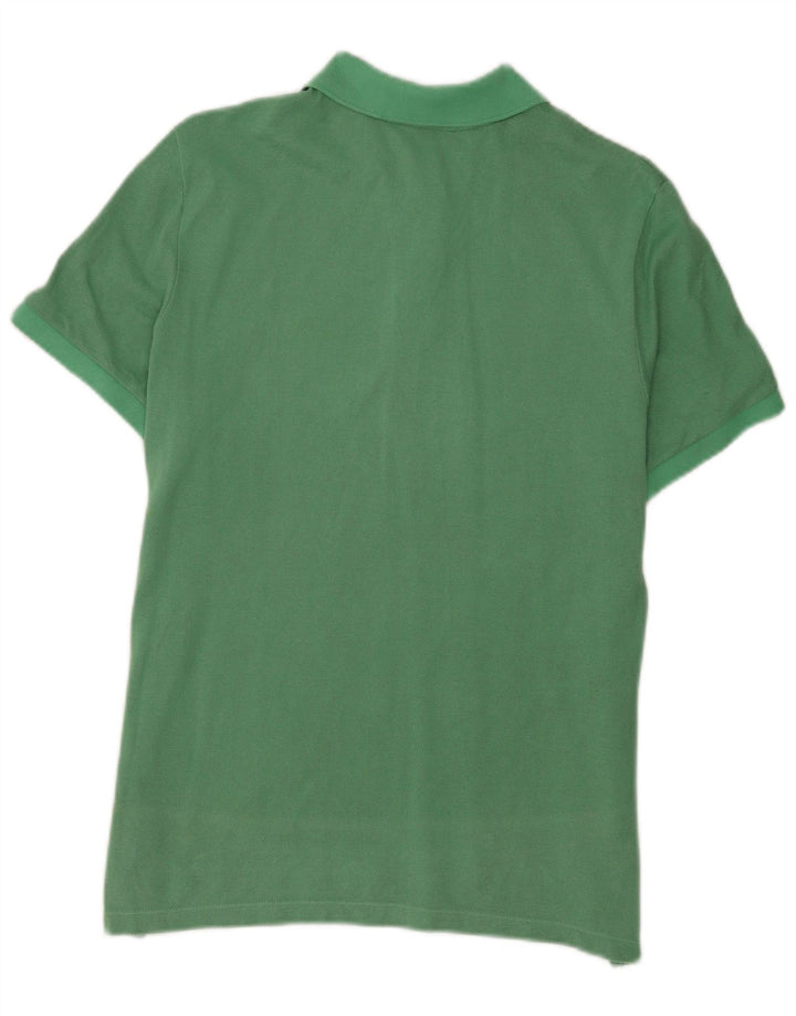 Женская рубашка поло Lacoste, размер 42, большая, зеленая, хлопок