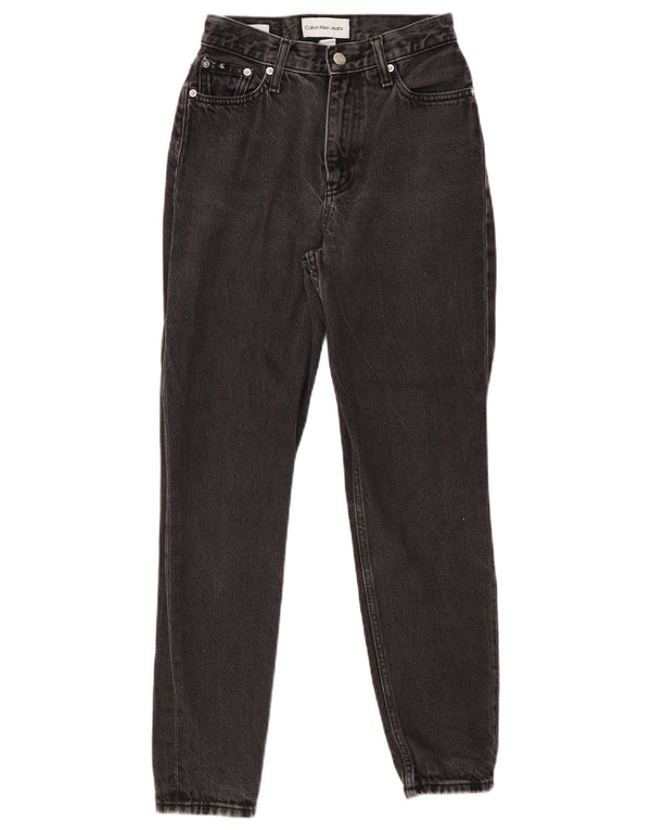 Женские узкие джинсы CALVIN KLEIN W25 L27, черный хлопок