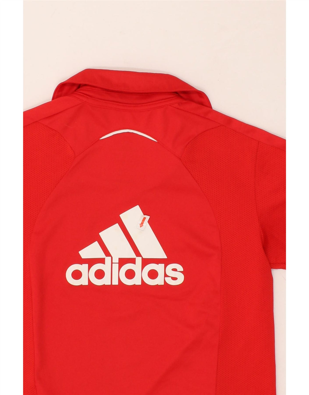 ADIDAS Boys Climacool Graphic T-Shirt Top 9-10 Years Red Polyester Vintage Adidas and Second-Hand Adidas from Messina Hembry 