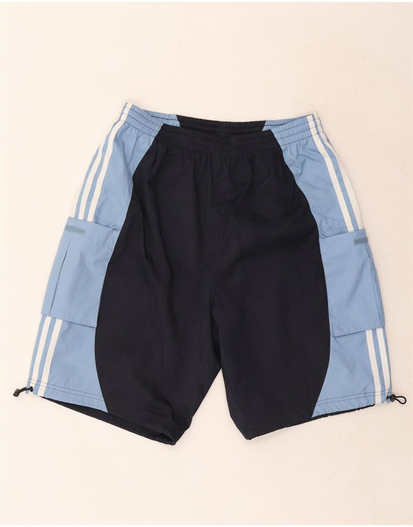 Мужские шорты для плавания Adidas, средний темно-синий, полиэстер с цветными блоками