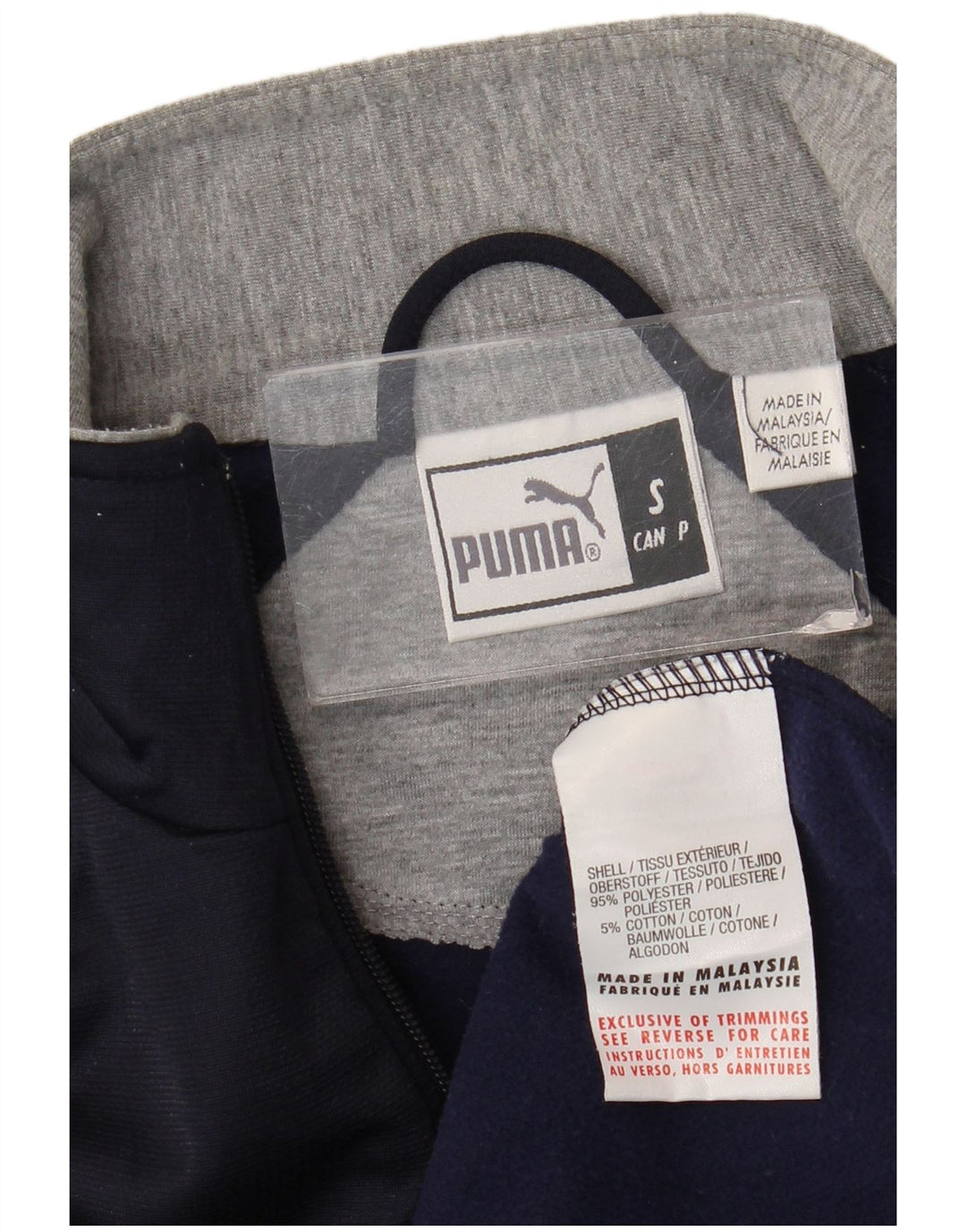 Мужской спортивный костюм Puma, верхняя куртка, маленький темно-синий, полиэстер
