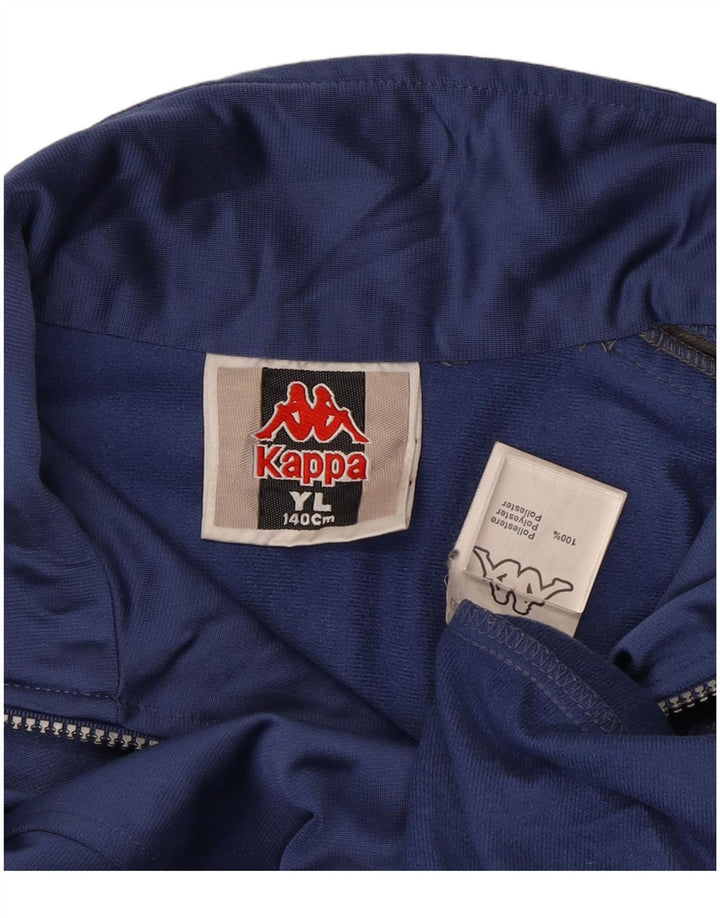 Спортивный костюм Kappa для мальчиков, верхняя куртка 9–10 лет, большой синий полиэстер с цветными блоками